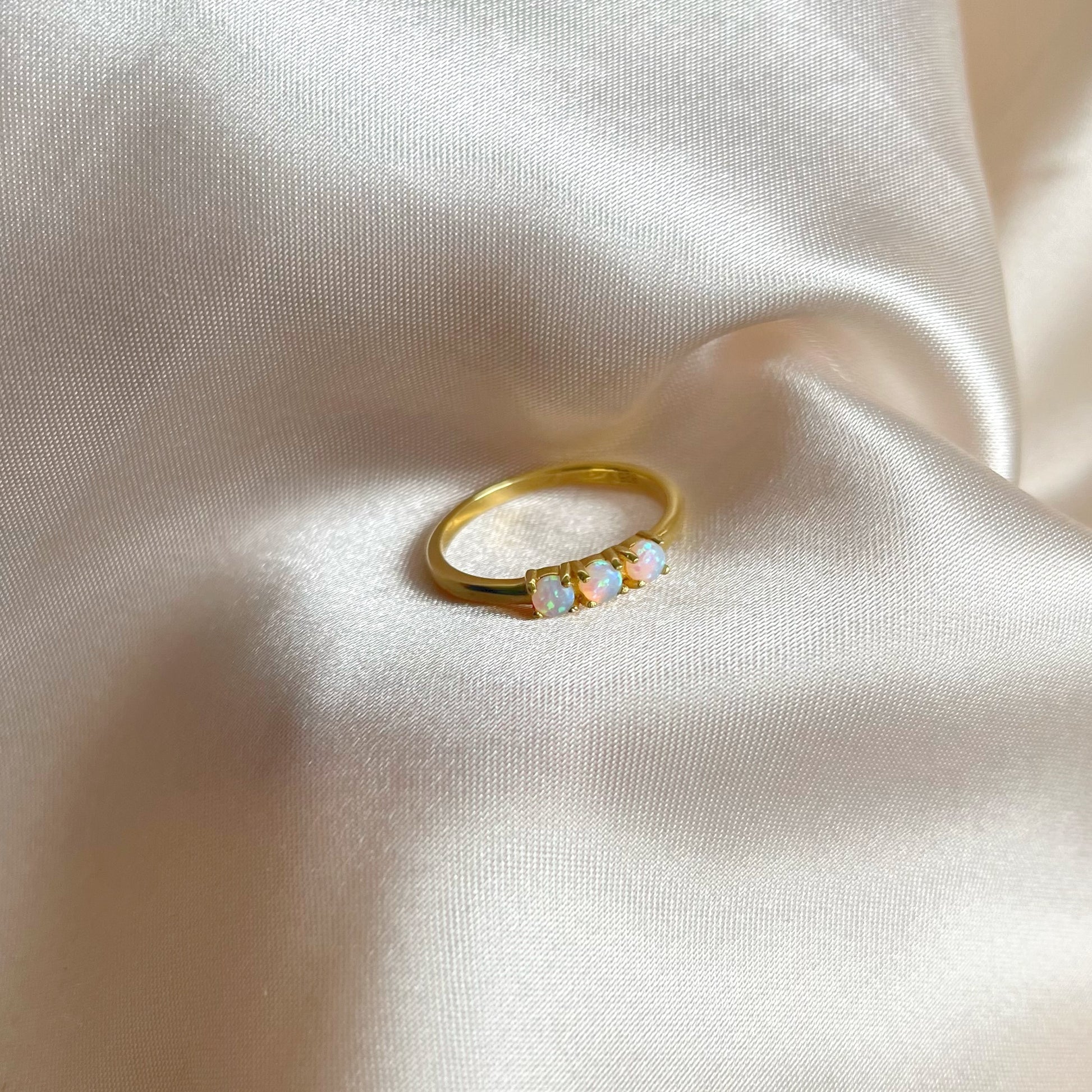 Opal Trilogy Ring