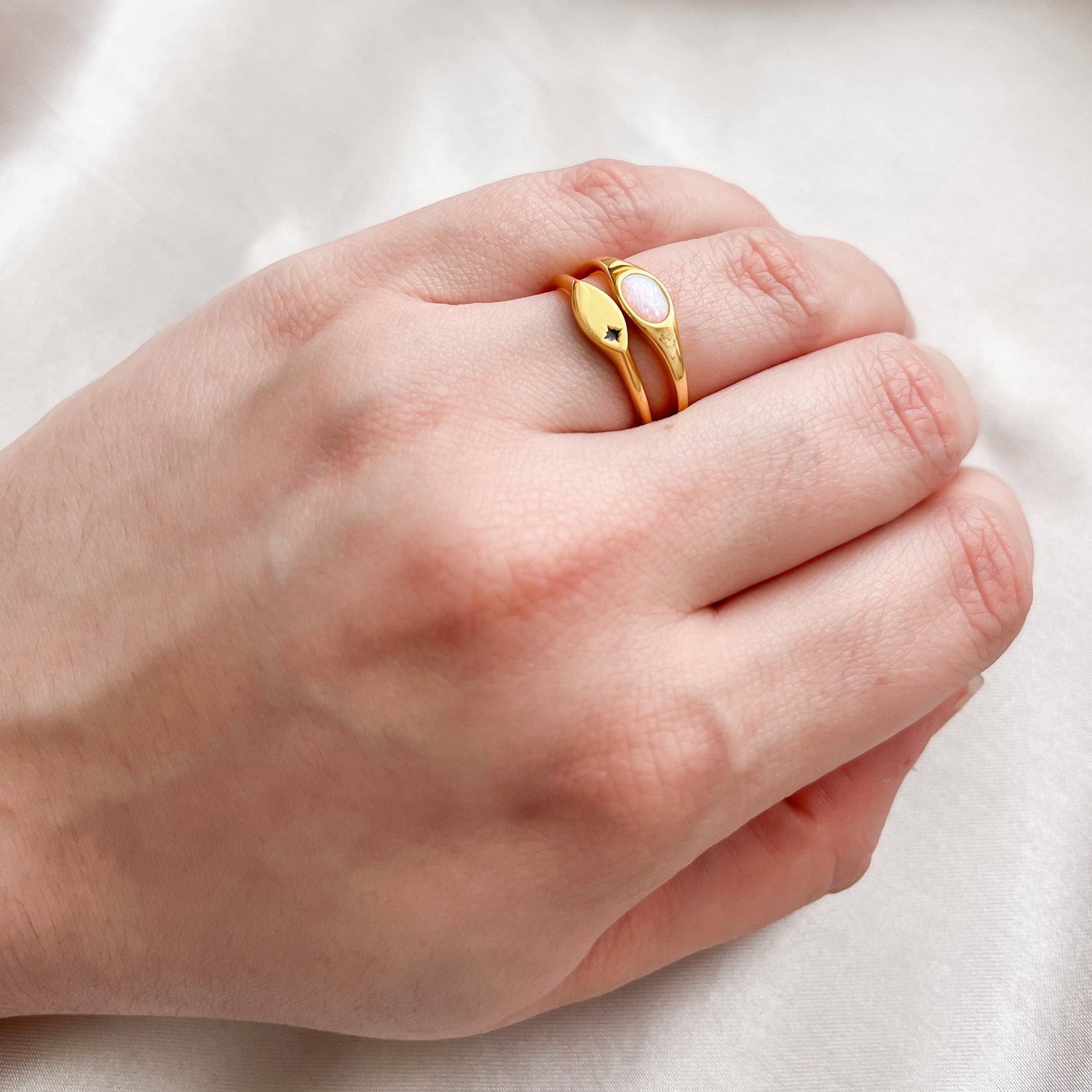 Opal Signet Ring | Lilith and Selene Jewellery