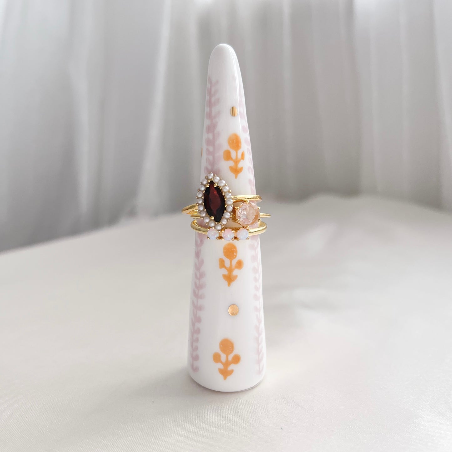 Morganite Solitaire Ring | Gold Vermeil Jewellery | Lilith and Selene